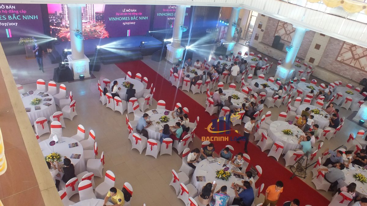 Hội trường tổ chức lễ mở bán Vinhomes Bắc Ninh